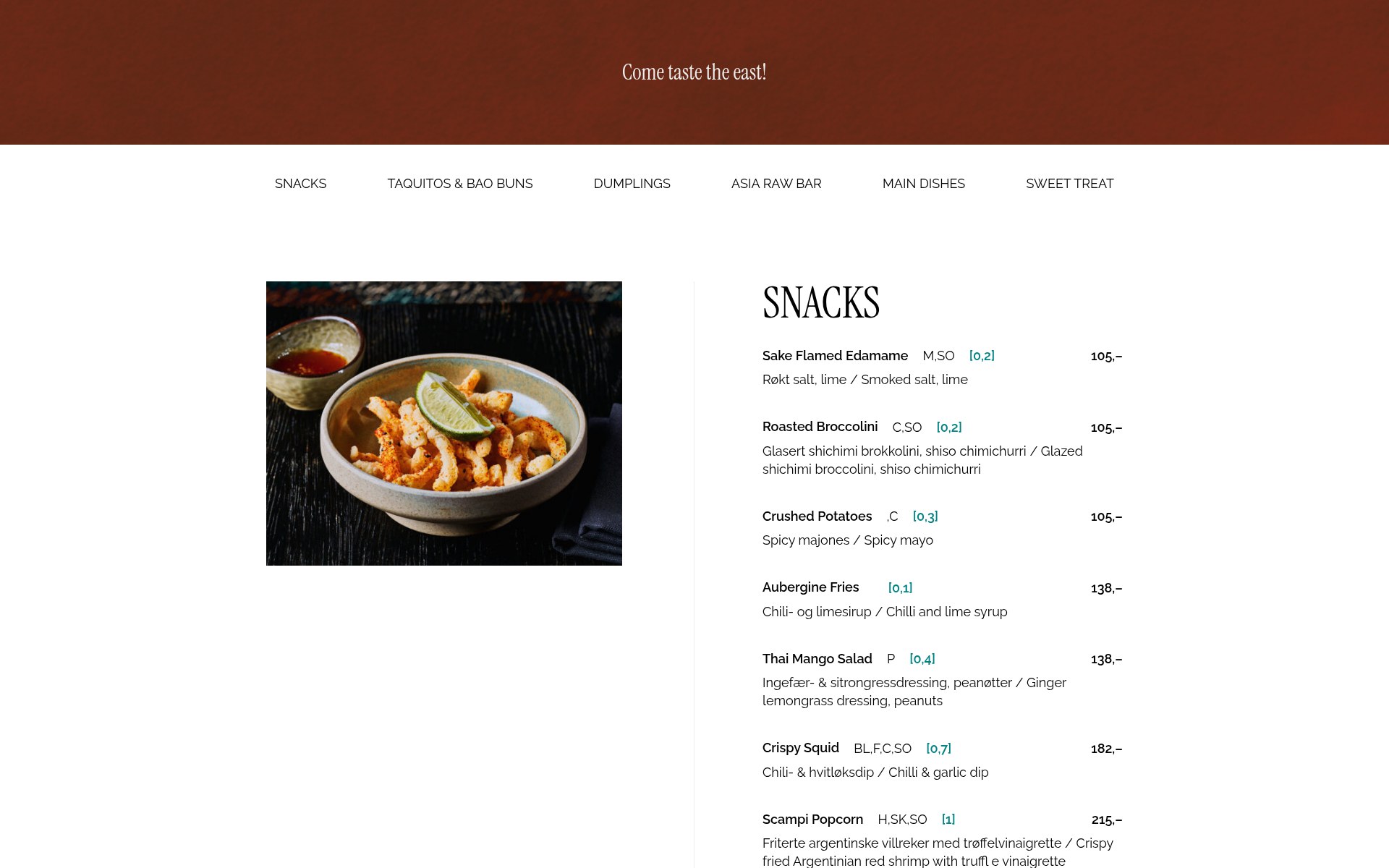 A menu that is content, not a PDF