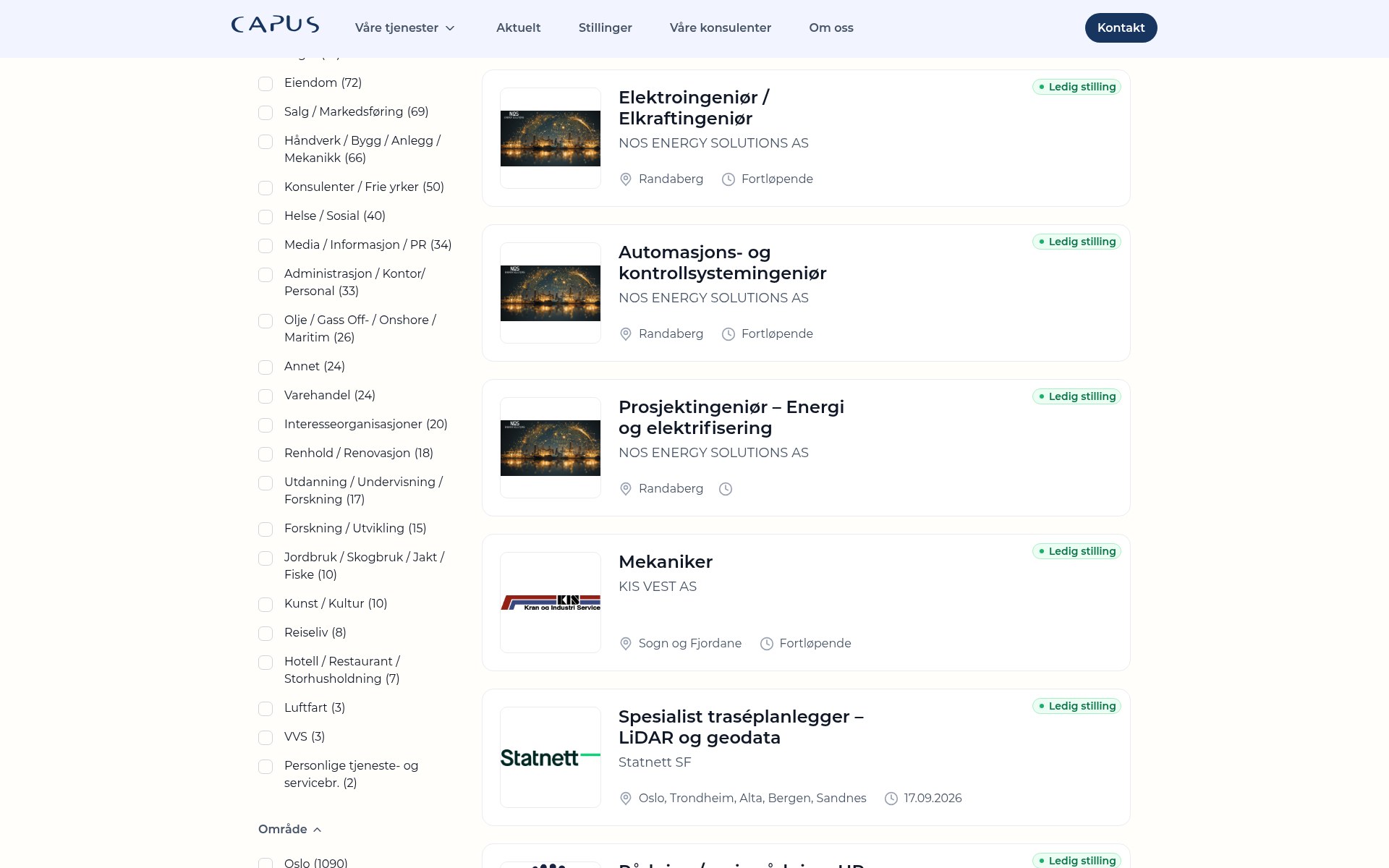 A vacancy board that filters like one