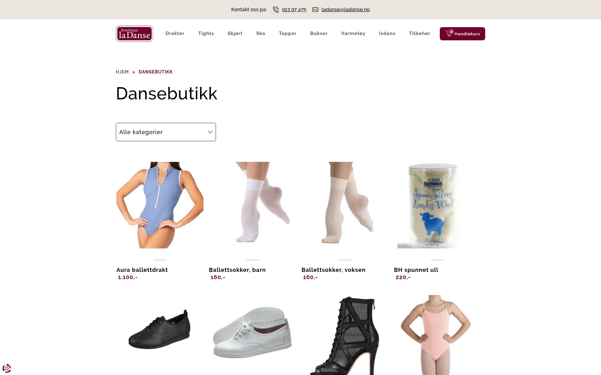 A shop for people who know their size in three brands