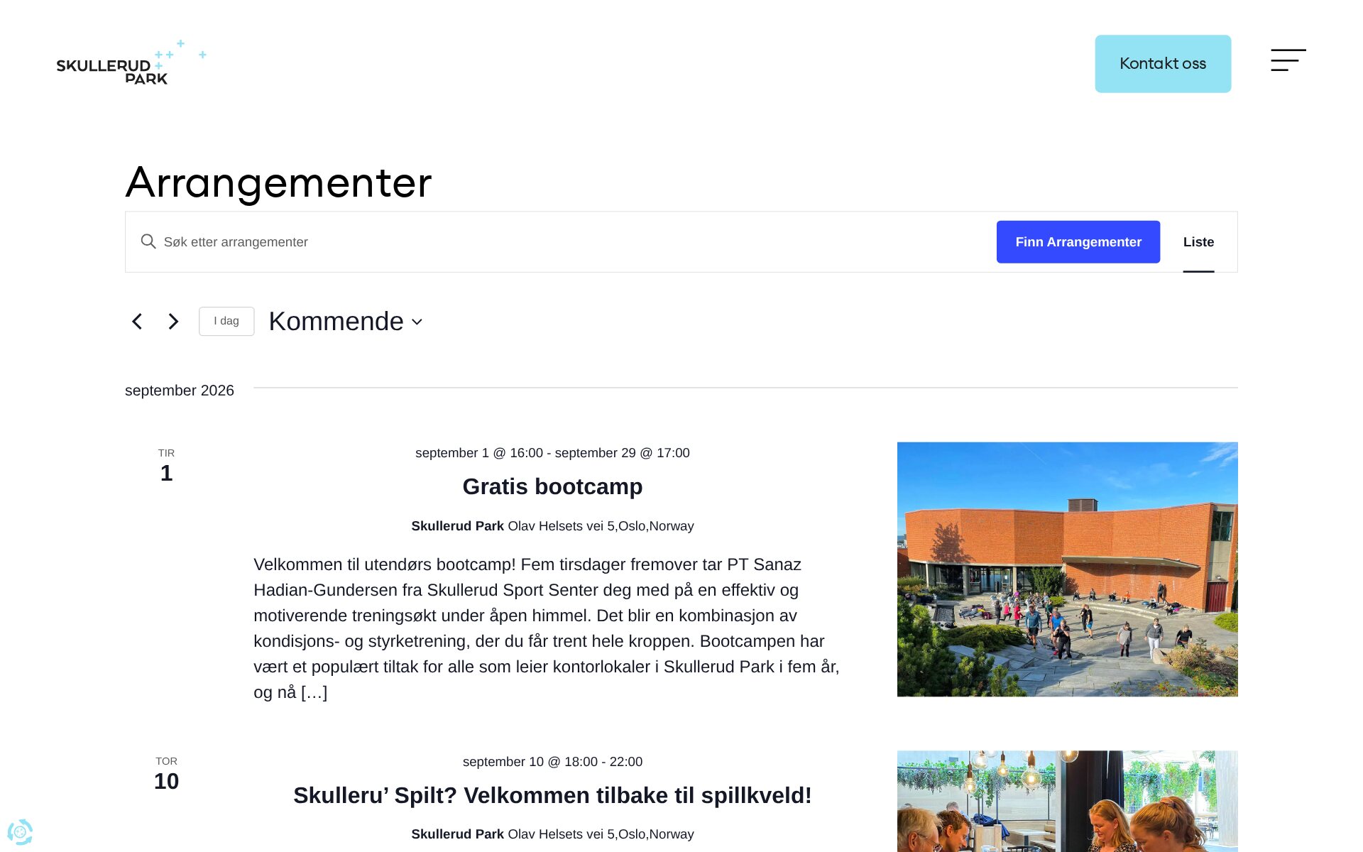 Skullerud Park runs its own calendar