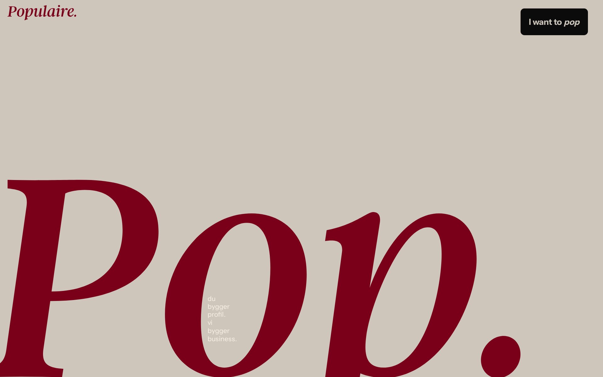 The typography is the design, so it had to survive the build