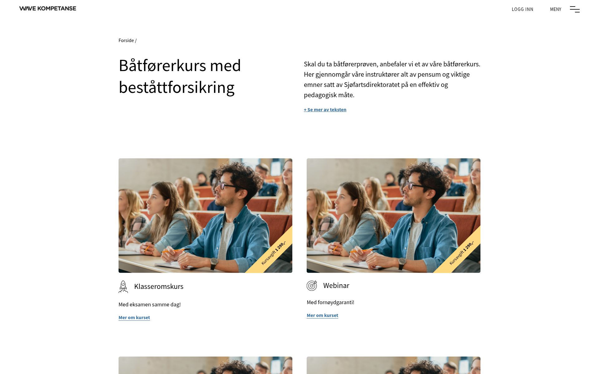 Course pages that sell certainty